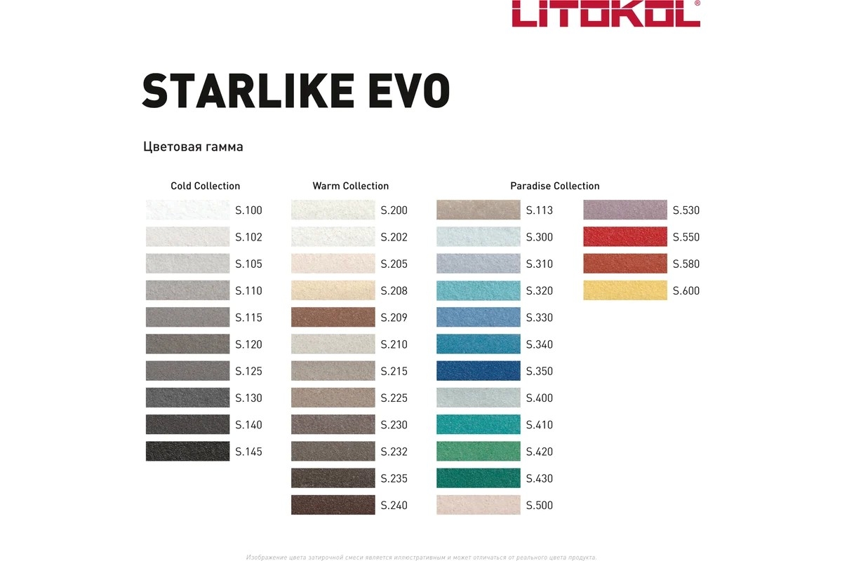 Затирка швов эпоксидная Litokol Starlike Evo S.350 Blu Zaffiro, 2,5 кг